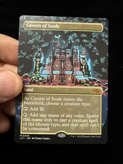 MTG-Cavern of Souls(Borderless) The Lost Caverns of Ixalan(NM)#345 - Image 1