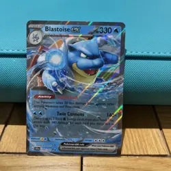 Pokemon Card Blastoise ex 030/142 Half Art Stellar Crown Double Rare Near Mint - Image 1