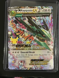 M Rayquaza EX 76/108 Pokemon Celebrations Holo English 2015 - Image 2