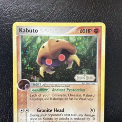 Pokemon Kabuto 36/92 Legend Maker Reverse Holo Stamped MP/LP - Image 2