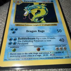 Gyarados - Base Set Unlimited - Pokemon Trading Card Game - Holo Foil - 6/102 - Image 2
