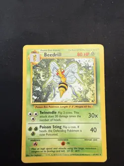 Beedrill - 17/102 - Pokemon card - Base Set - WOTC - Rare - LP - Image 1