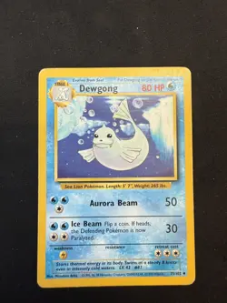 Pokemon TCG Dewgong Base Set 25/102 Regular LP - Image 1