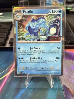 Palafin - SVP036 Obsidian Flames Prerelease STAFF Promo Pokemon - NM/MINT - Image 1
