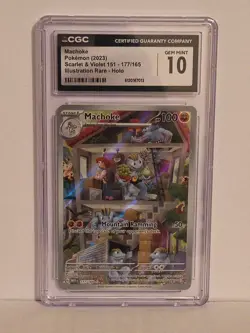 Pokemon TCG: Machoke 177/165 Scarlet & Violet 151 CGC 10 GEM MINT - Image 1
