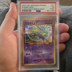 Pokemon TCG Shining Mew Corocoro Promo Holo Psychic 50 HP PSA 151 Japanese - Image 1