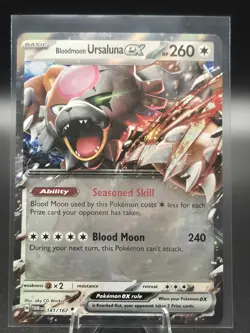 Bloodmoon Ursaluna ex 141/167 Sv06: Twilight Masquerade Holo - Pokemon TCG - NM - Image 1