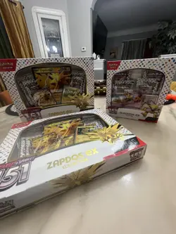 Pokemon Scarlet & Violet 151 - Zapdos Ex and Alakazam Ex Collection Box Bundle - Image 1