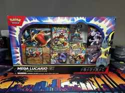 Pokemon TCG: Mega Lucario ex Premium Figure Collection Box - Factory Sealed - Image 1
