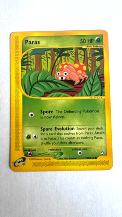 Paras - 99/147 - Aquapolis - Common - 2002 - Vintage - Pokemon TCG - MP - Image 1