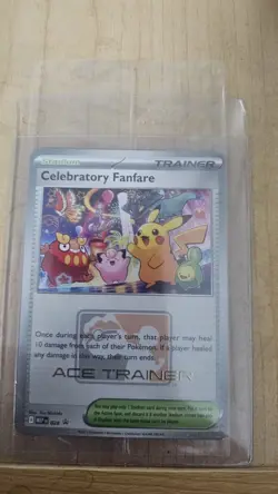 SEALED Pokemon Celebratory Fanfare Ace Trainer Promo 2025 English - Image 1