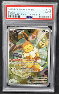 2025 Pokemon SVP EN - Prismatic Evolutions ETB Promo - Eevee - 173 - PSA 9 - Image 1
