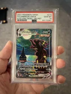 Pokemon Umbreon VMAX Alternate Art Secret Rare Holo Evolving Skies PSA 10 - Image 3