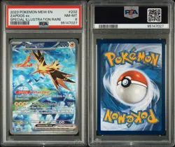 ⚡ 2023 Pokemon Scarlet & Violet Zapdos ex SIR – PSA 8 Near Mint-Mint – #202/165 - Image 3