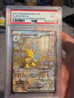 PSA 9 Pokemon 151 Alakazam ex 201/165 Sv: Scarlet & Violet 151 Holo SIR - Image 1
