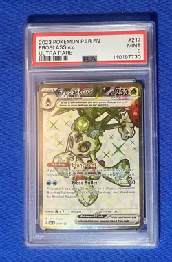Pokemon Froslass ex Ultra Rare Paradox Rift 217/182 Gem Mint PSA 9 - Image 1
