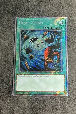 Yugioh Heavy Storm Platinum Secret Rare Card RA03-EN092 - Image 1
