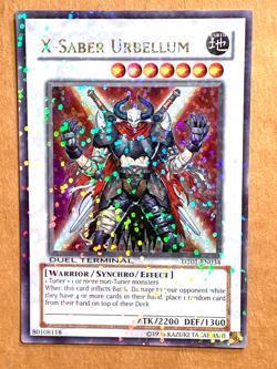 yugioh X-Saber Urbellum DT01-EN034 Ultra Parallel Rare Near Mint - Image 1