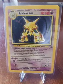 Pokemon Card Alakazam Base Set 2 Holo Rare 1/130 WOTC Vintage NM/M Never Played - Image 1