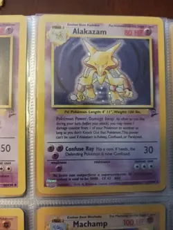 Pokemon Card Alakazam Base Set 2 Holo Rare 1/130 WOTC Vintage NM/M Never Played - Image 3
