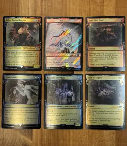 MTG LotR Cards NM Foil Showcase Scrolls Lot, Lord Rings LTR, Surge Foil, Smaug - Image 1