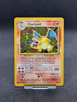 Pokemon Charizard 4/102 Base Set Holo Card 1999 WOTC Played - Image 1