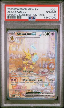 Alakazam Ex Pokemon Mew En-151 201 NM PSA 10 - Image 1