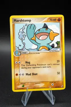 Marshtomp 38/100 LP - EX Crystal Guardians Pokemon Card - Hisao Nakamura Art - Image 1
