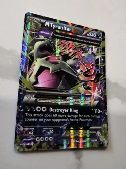 Pokemon TCG Mega M Tyranitar EX Holo Ultra Rare Card Ancient Origins 43/98 - Image 3