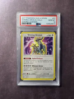 Pokemon S&M Shining Legends Arceus 57/73 Shining Rare Holo Foil PSA 10 GEM MINT - Image 1