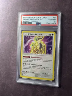 Pokemon S&M Shining Legends Arceus 57/73 Shining Rare Holo Foil PSA 10 GEM MINT - Image 4