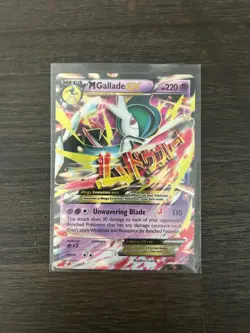 Pokemon M Gallade EX XY 35/108 2015 Mega HP220 Ultra Rare Full Art Holo Psychic - Image 3
