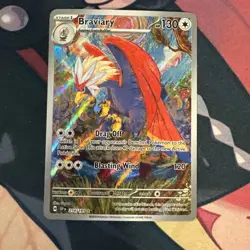 Pokemon TCG Braviary 214/191 Surging Sparks Illustration Rare NM Card - Image 1