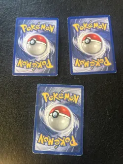 Pokemon Base Set Holos Gyarados 6/102 x2, Hitmonchan 7/102 (MP/HP) - Image 2