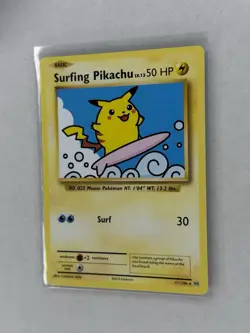 Pokemon TCG Surfing Pikachu 111/108 Evolutions XY Secret Rare Moderately Played - Image 3
