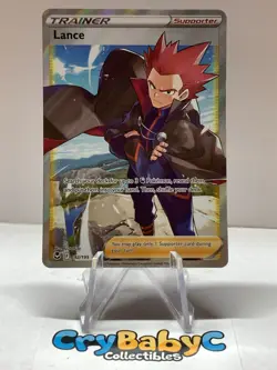 Pokemon Lance 192/195 Silver Tempest Sword & Shield FULL ART TRAINER - Image 1