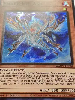 3x Snake-Eye Ash | AGOV-EN007 | Super Rares | LP | 1st Edition | YuGiOh! - Image 2