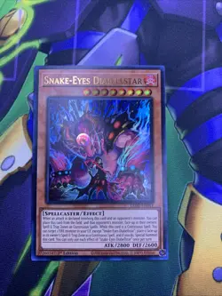 Snake-Eyes Diabellstar Ultra Rare 1St Edition LEDE-EN011 Yugioh - Image 1