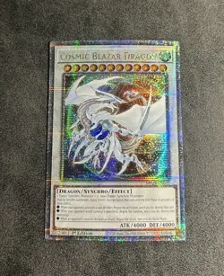 Yugioh Cosmic Blazar Dragon Quarter Century Secret Rare MP24-EN029 1st Edition - Image 1