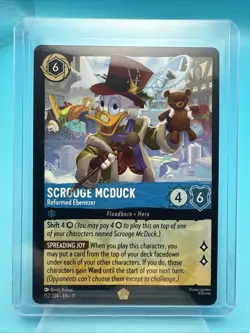 Disney Lorcana Winterspell Scrooge McDuck - Reformed Ebenezer 152/204 Legendary - Image 1
