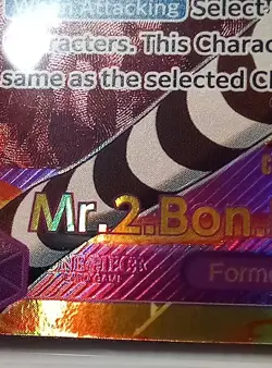 One Piece (TCG/CCG): Mr. 2 Bon Kurei (Bentham) EB01-061 SEC Card - Full Art - Image 4