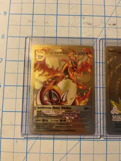 Pokemon Textured Gold Foil, Fan Art Pokemon Cards (Lot Of 3 Cards)￼ - Image 2