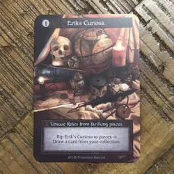Sorcery Contested Realm TCG Alpha Unique Erik's Curiosa Nonfoil Card - Image 1