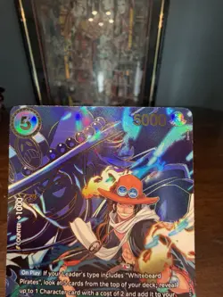 Bandai Portgas D. Ace Special Foil Full Art One Piece CCG Card EB02-028 - Image 2