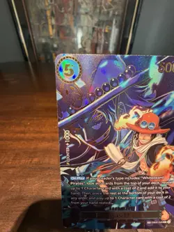 Bandai Portgas D. Ace Special Foil Full Art One Piece CCG Card EB02-028 - Image 4