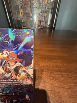 Bandai Portgas D. Ace Special Foil Full Art One Piece CCG Card EB02-028 - Image 5