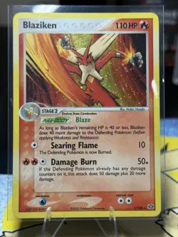 Pokemon EX Emerald Blaziken Holo Rare Card 1/106 Mp Condition - Image 1
