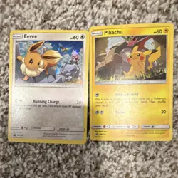 Pokemon SM Promo Eevee & Pikachu Card Lot - 2 Nintendo TCG English Pokemon TCG - Image 1