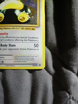 Pokemon TCG Snorlax XY179 Holo Promo 2016 Card Never Played - Image 4