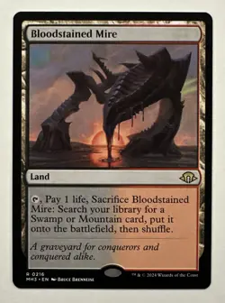 Bloodstained Mire Modern Horizons 3 NM Near Mint MTG Magic The Gathering - Image 1